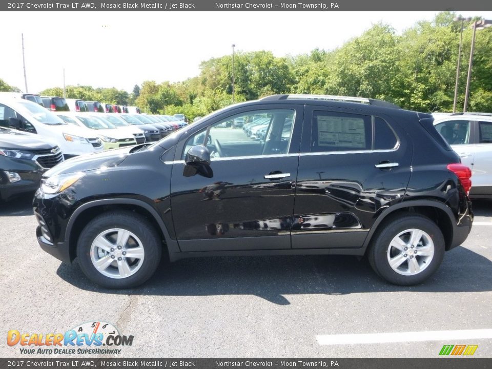 2017 Chevrolet Trax LT AWD Mosaic Black Metallic / Jet Black Photo #2