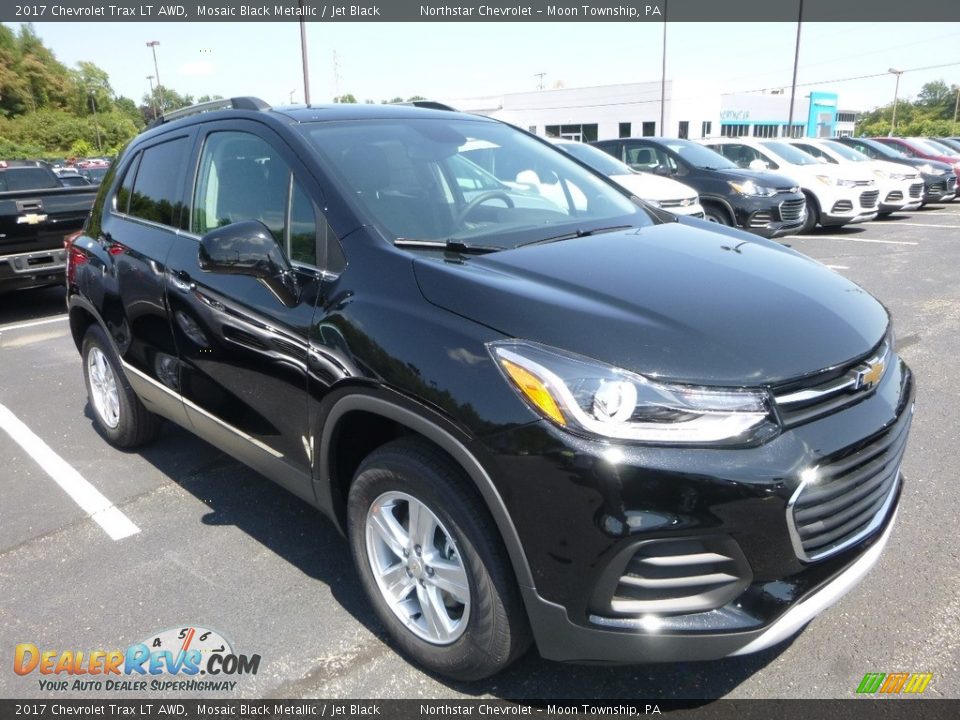 2017 Chevrolet Trax LT AWD Mosaic Black Metallic / Jet Black Photo #7