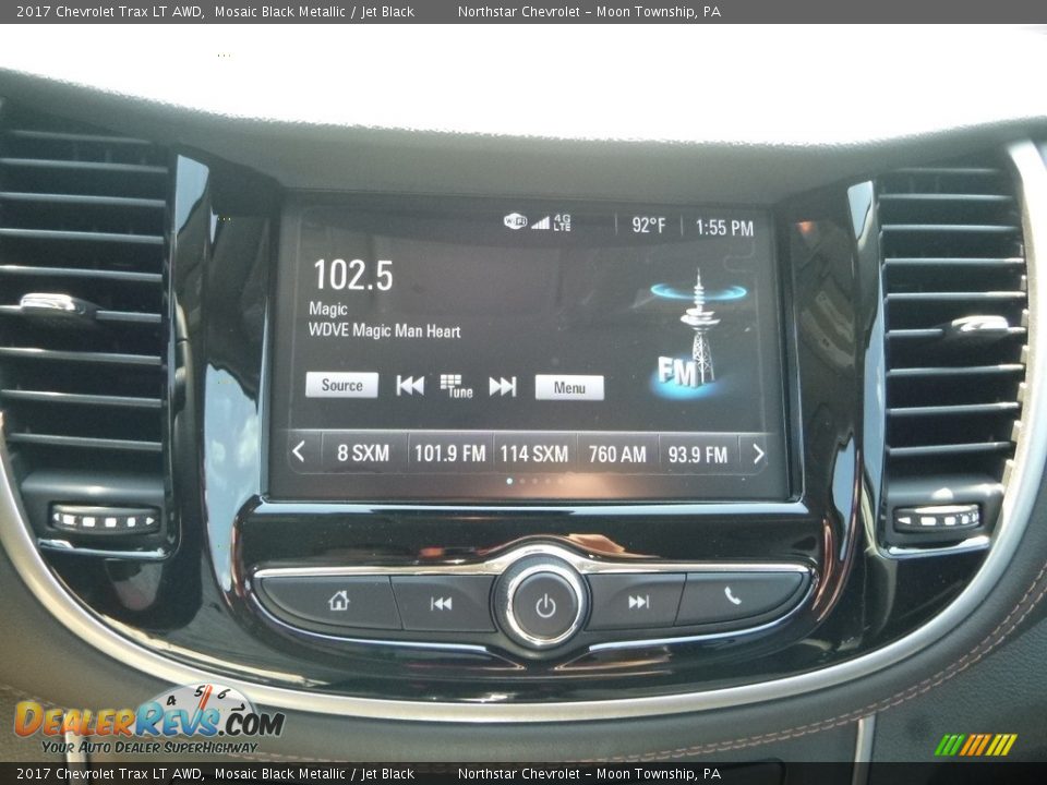 2017 Chevrolet Trax LT AWD Mosaic Black Metallic / Jet Black Photo #18