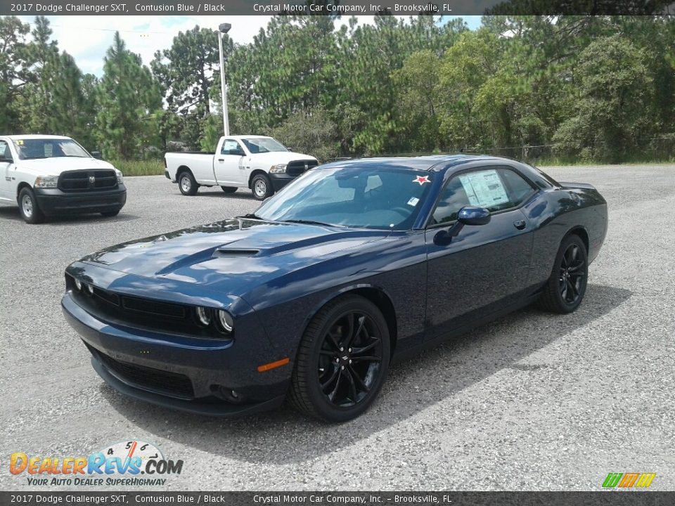 2017 Dodge Challenger SXT Contusion Blue / Black Photo #1