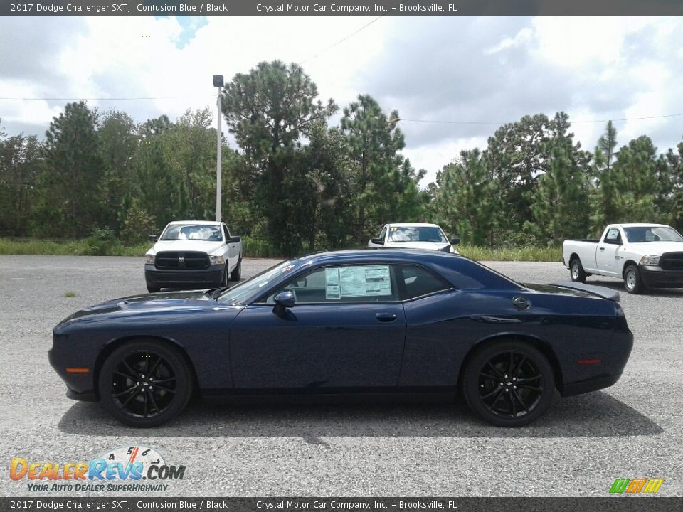 2017 Dodge Challenger SXT Contusion Blue / Black Photo #2