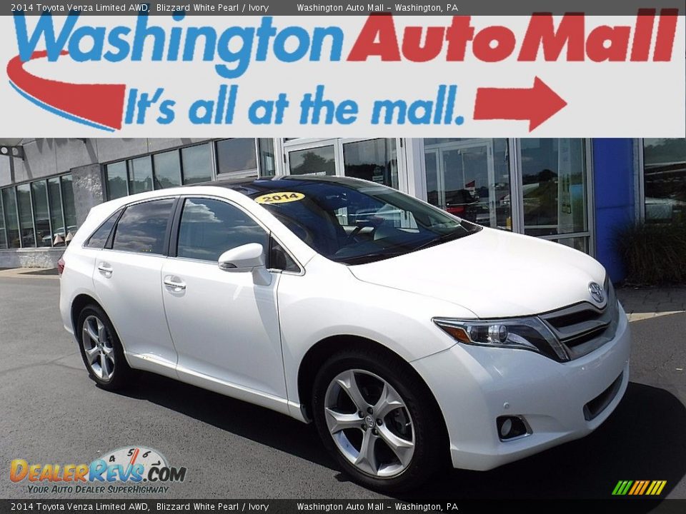2014 Toyota Venza Limited AWD Blizzard White Pearl / Ivory Photo #1