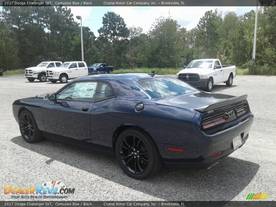 2017 Dodge Challenger SXT Contusion Blue / Black Photo #3