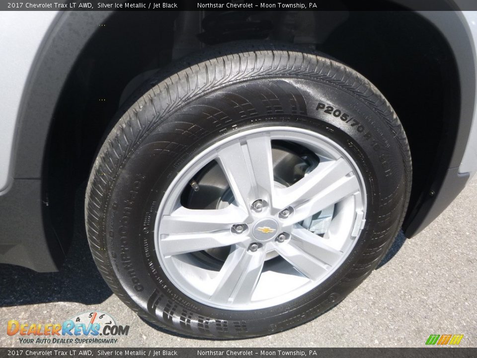 2017 Chevrolet Trax LT AWD Silver Ice Metallic / Jet Black Photo #9