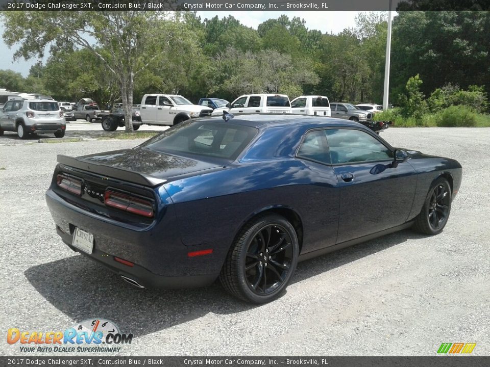2017 Dodge Challenger SXT Contusion Blue / Black Photo #5