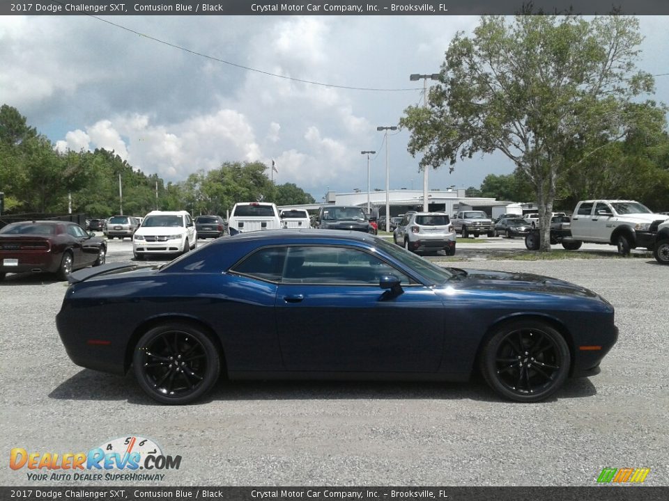 2017 Dodge Challenger SXT Contusion Blue / Black Photo #6