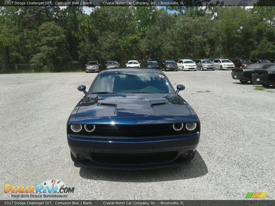 2017 Dodge Challenger SXT Contusion Blue / Black Photo #8
