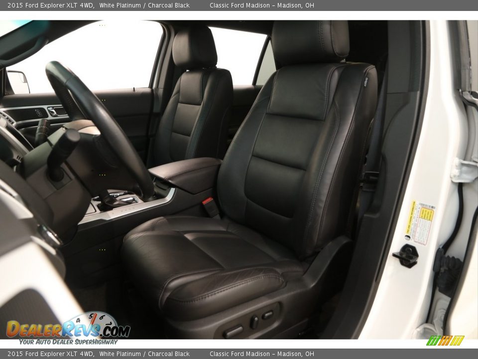 2015 Ford Explorer XLT 4WD White Platinum / Charcoal Black Photo #5