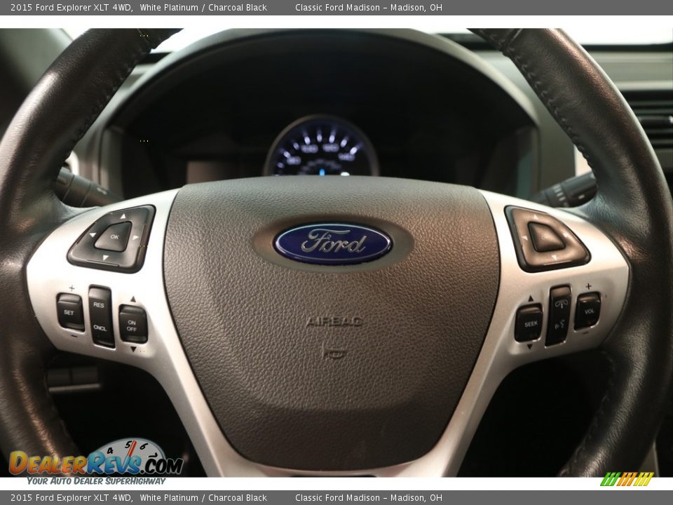 2015 Ford Explorer XLT 4WD White Platinum / Charcoal Black Photo #6