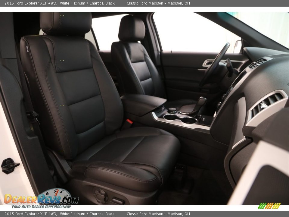 2015 Ford Explorer XLT 4WD White Platinum / Charcoal Black Photo #15