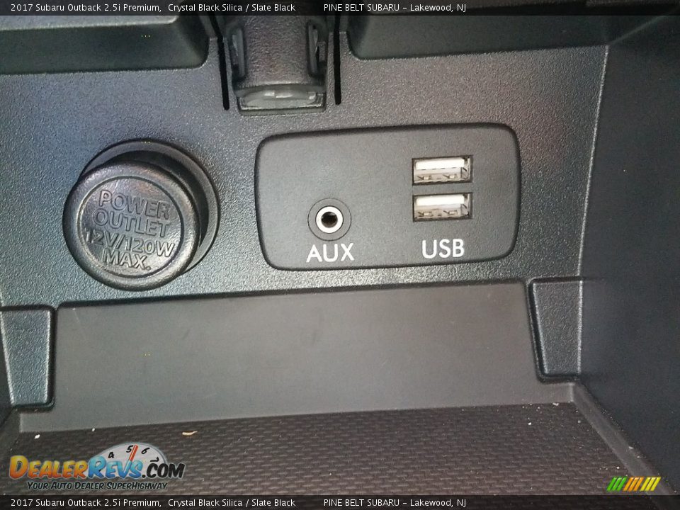 2017 Subaru Outback 2.5i Premium Crystal Black Silica / Slate Black Photo #21