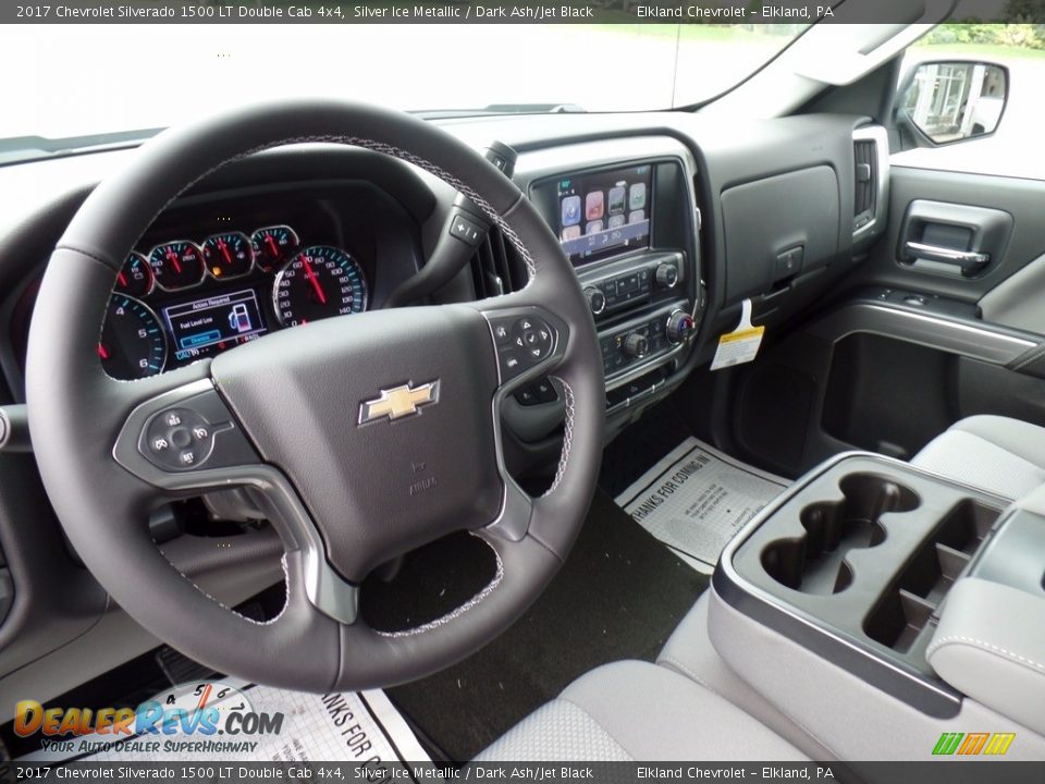 2017 Chevrolet Silverado 1500 LT Double Cab 4x4 Silver Ice Metallic / Dark Ash/Jet Black Photo #18