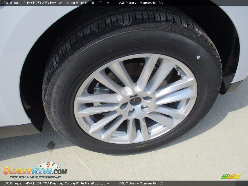 2018 Jaguar F-PACE 25t AWD Prestige Yulong White Metallic / Ebony Photo #5
