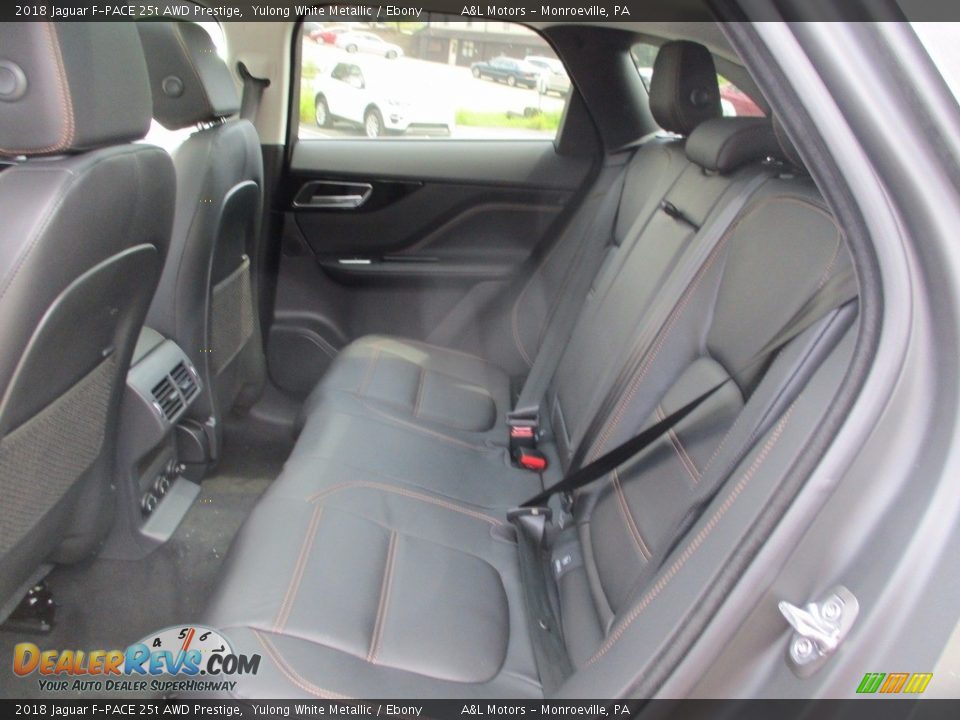 2018 Jaguar F-PACE 25t AWD Prestige Yulong White Metallic / Ebony Photo #12