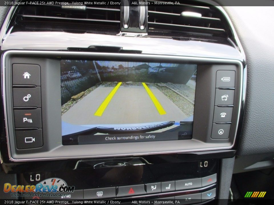 2018 Jaguar F-PACE 25t AWD Prestige Yulong White Metallic / Ebony Photo #15