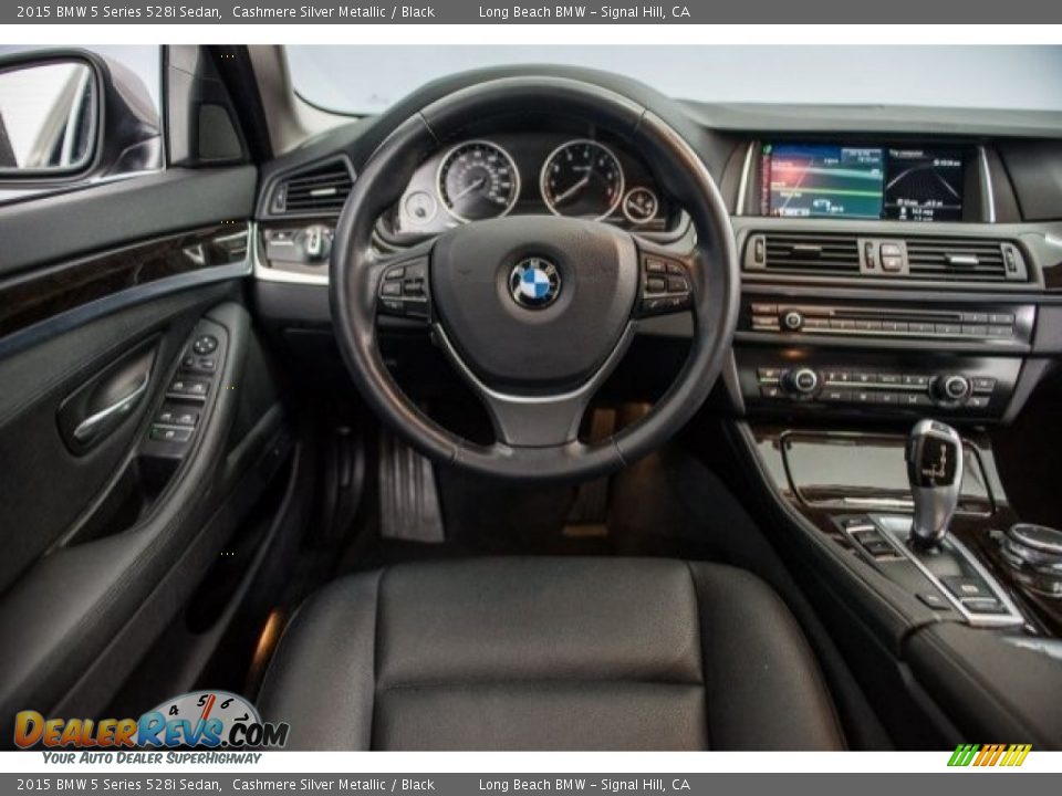 2015 BMW 5 Series 528i Sedan Cashmere Silver Metallic / Black Photo #4