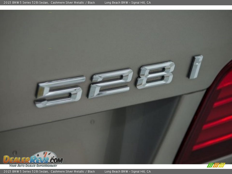 2015 BMW 5 Series 528i Sedan Cashmere Silver Metallic / Black Photo #7