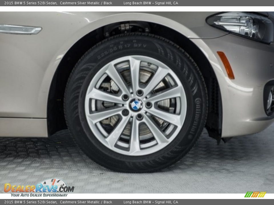 2015 BMW 5 Series 528i Sedan Cashmere Silver Metallic / Black Photo #8