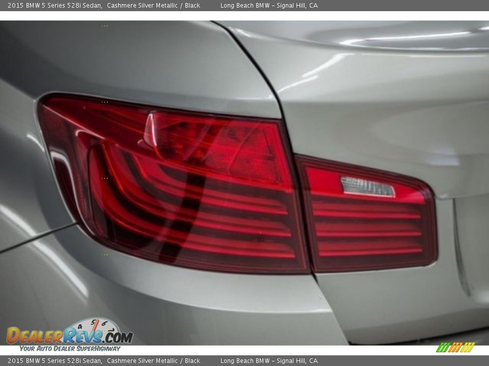2015 BMW 5 Series 528i Sedan Cashmere Silver Metallic / Black Photo #19