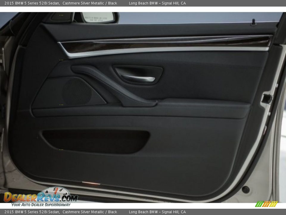 2015 BMW 5 Series 528i Sedan Cashmere Silver Metallic / Black Photo #22