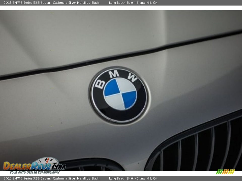 2015 BMW 5 Series 528i Sedan Cashmere Silver Metallic / Black Photo #24
