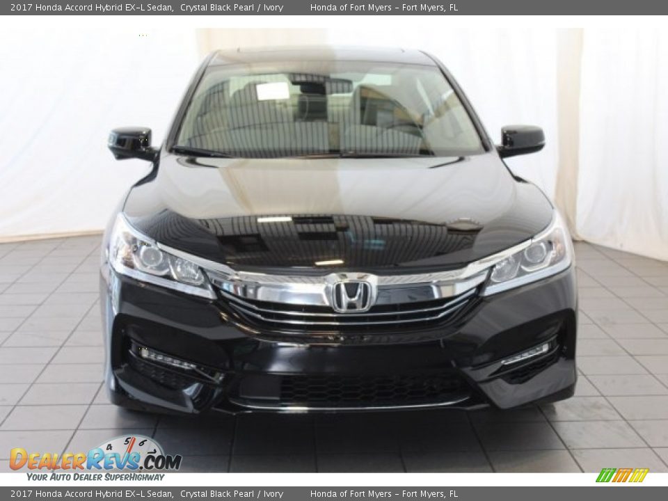 2017 Honda Accord Hybrid EX-L Sedan Crystal Black Pearl / Ivory Photo #3