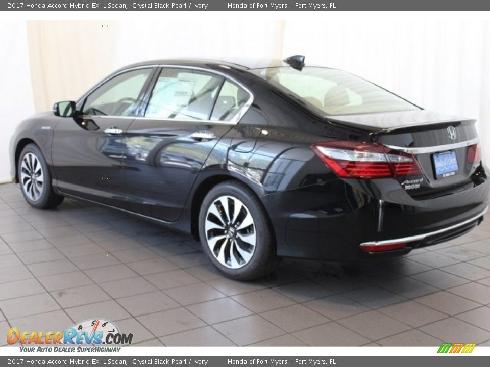 2017 Honda Accord Hybrid EX-L Sedan Crystal Black Pearl / Ivory Photo #6