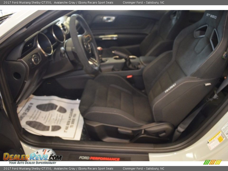 2017 Ford Mustang Shelby GT350 Avalanche Gray / Ebony Recaro Sport Seats Photo #10