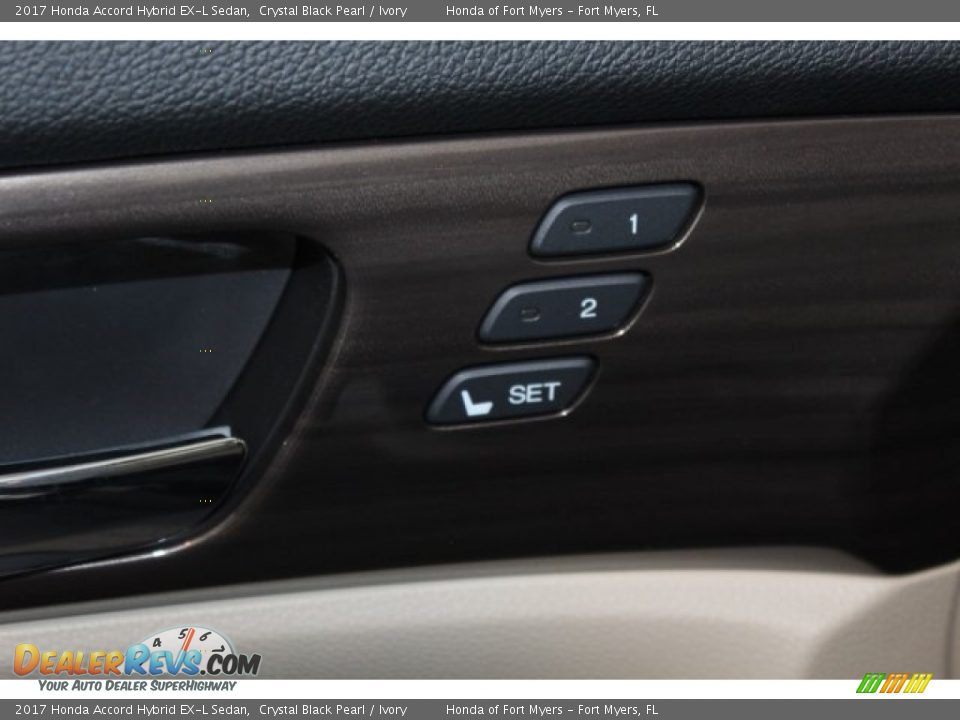 2017 Honda Accord Hybrid EX-L Sedan Crystal Black Pearl / Ivory Photo #10