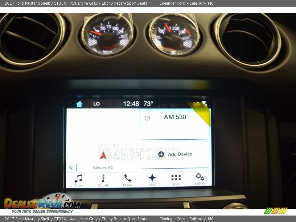2017 Ford Mustang Shelby GT350 Avalanche Gray / Ebony Recaro Sport Seats Photo #13