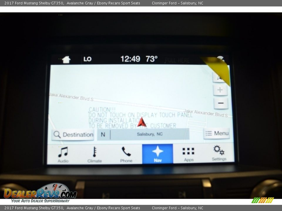 2017 Ford Mustang Shelby GT350 Avalanche Gray / Ebony Recaro Sport Seats Photo #16