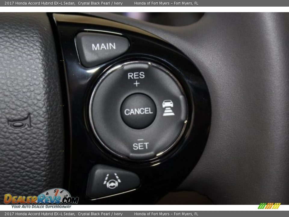 2017 Honda Accord Hybrid EX-L Sedan Crystal Black Pearl / Ivory Photo #15