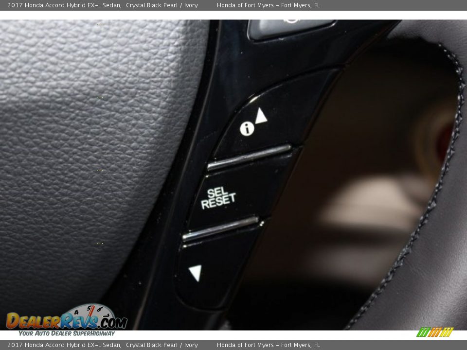 2017 Honda Accord Hybrid EX-L Sedan Crystal Black Pearl / Ivory Photo #17