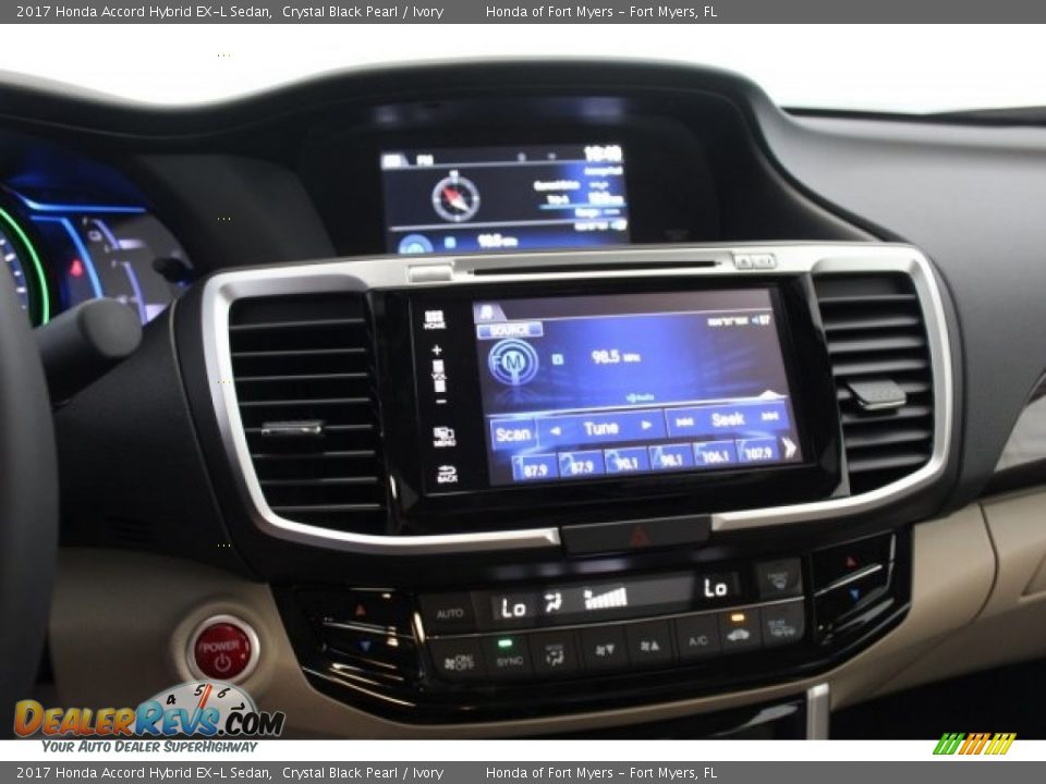 2017 Honda Accord Hybrid EX-L Sedan Crystal Black Pearl / Ivory Photo #18