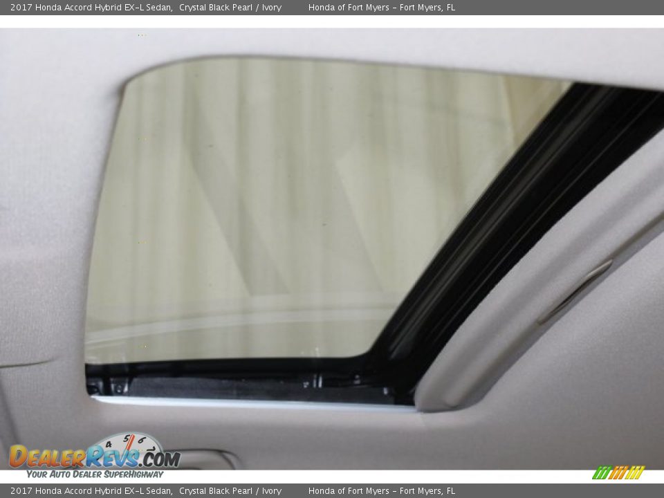 2017 Honda Accord Hybrid EX-L Sedan Crystal Black Pearl / Ivory Photo #24