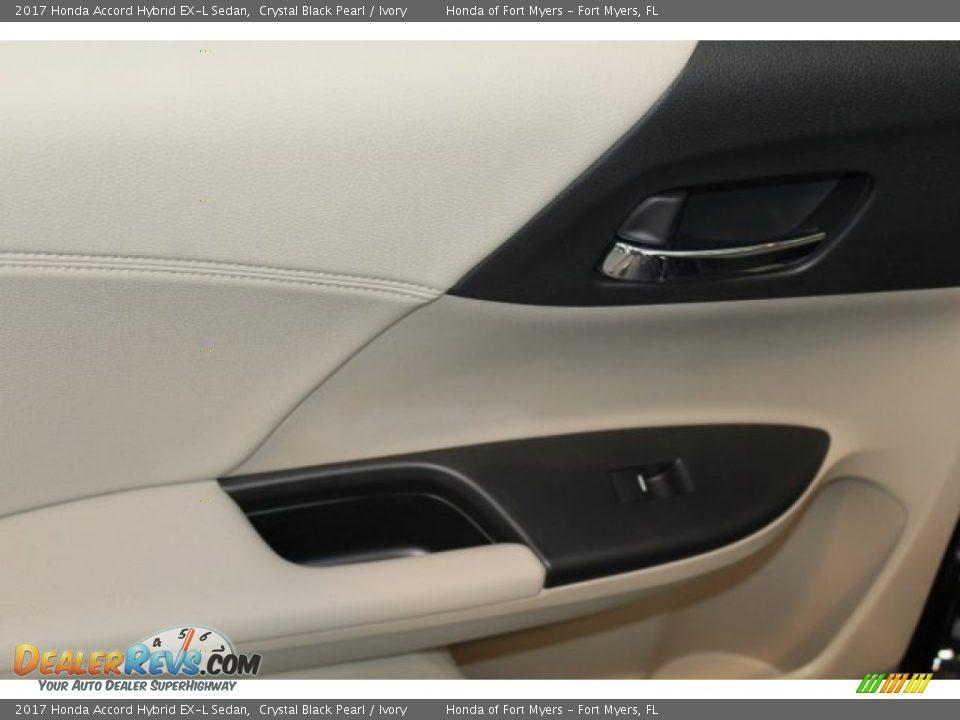 2017 Honda Accord Hybrid EX-L Sedan Crystal Black Pearl / Ivory Photo #25