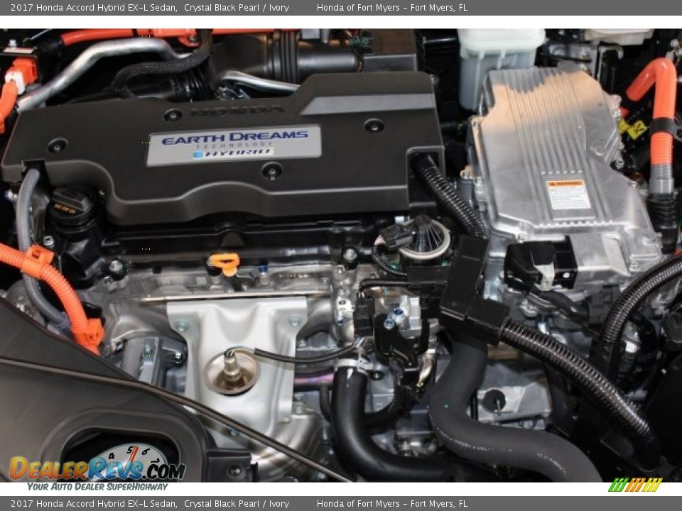 2017 Honda Accord Hybrid EX-L Sedan Crystal Black Pearl / Ivory Photo #28