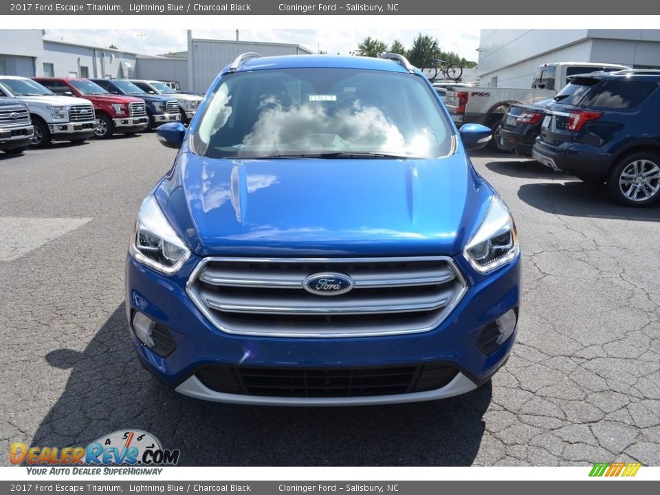 2017 Ford Escape Titanium Lightning Blue / Charcoal Black Photo #4