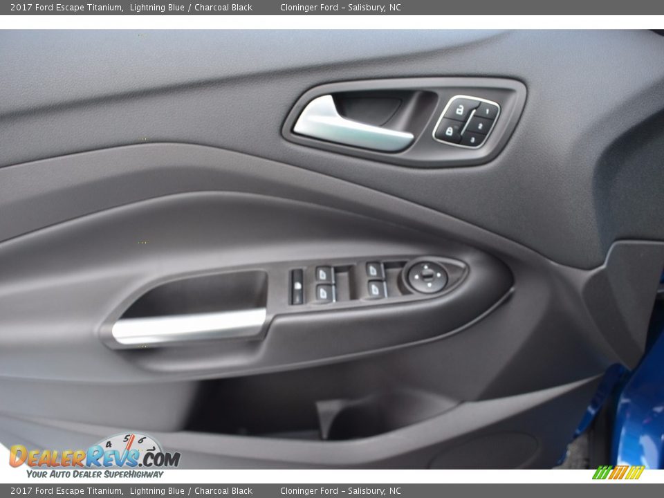 2017 Ford Escape Titanium Lightning Blue / Charcoal Black Photo #5