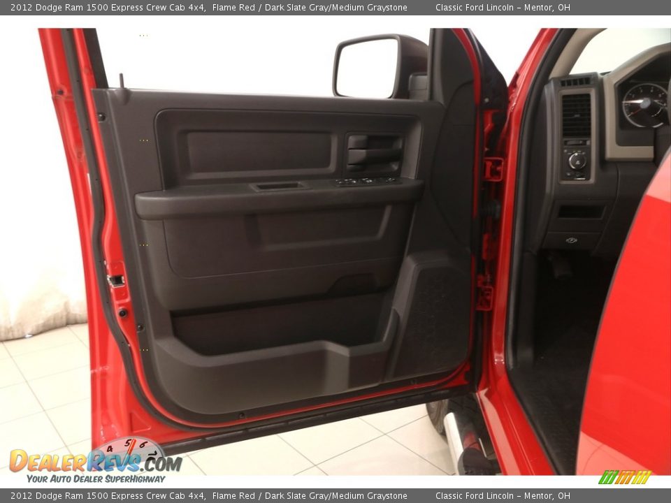 2012 Dodge Ram 1500 Express Crew Cab 4x4 Flame Red / Dark Slate Gray/Medium Graystone Photo #4
