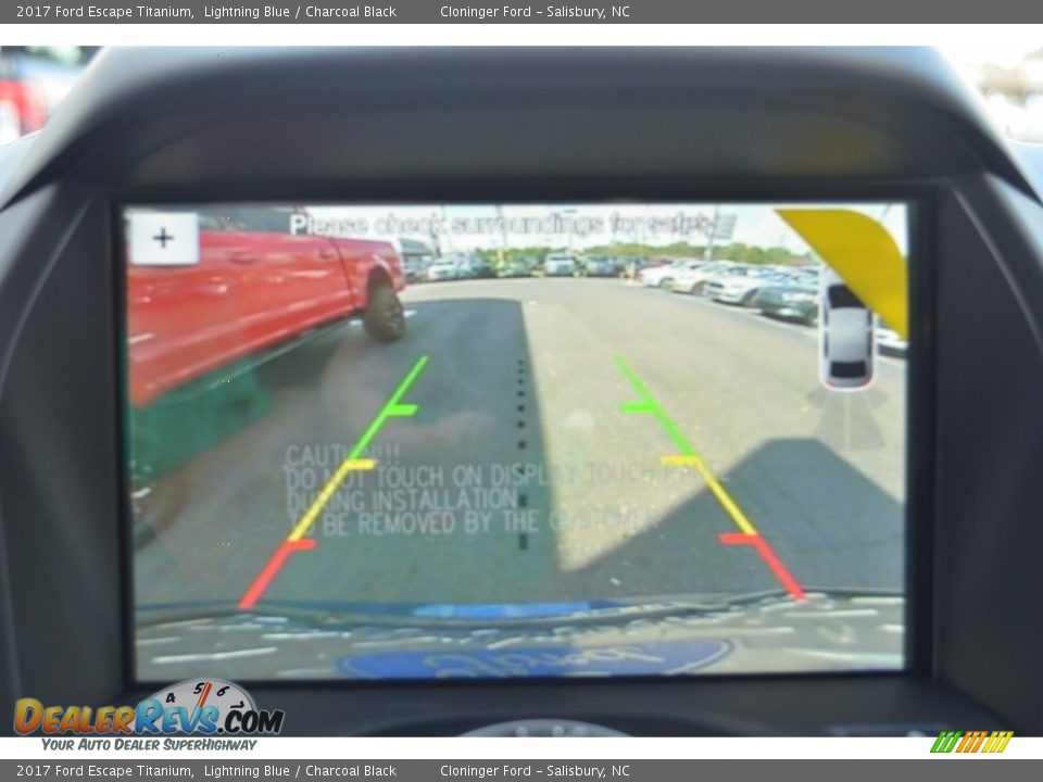 2017 Ford Escape Titanium Lightning Blue / Charcoal Black Photo #15