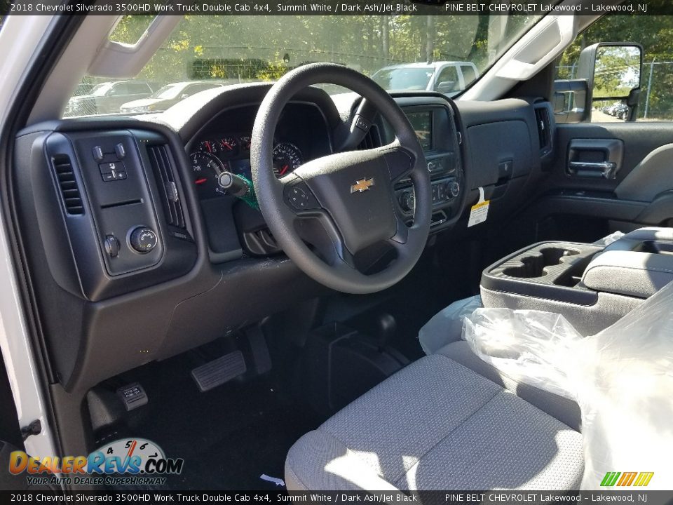 2018 Chevrolet Silverado 3500HD Work Truck Double Cab 4x4 Summit White / Dark Ash/Jet Black Photo #6