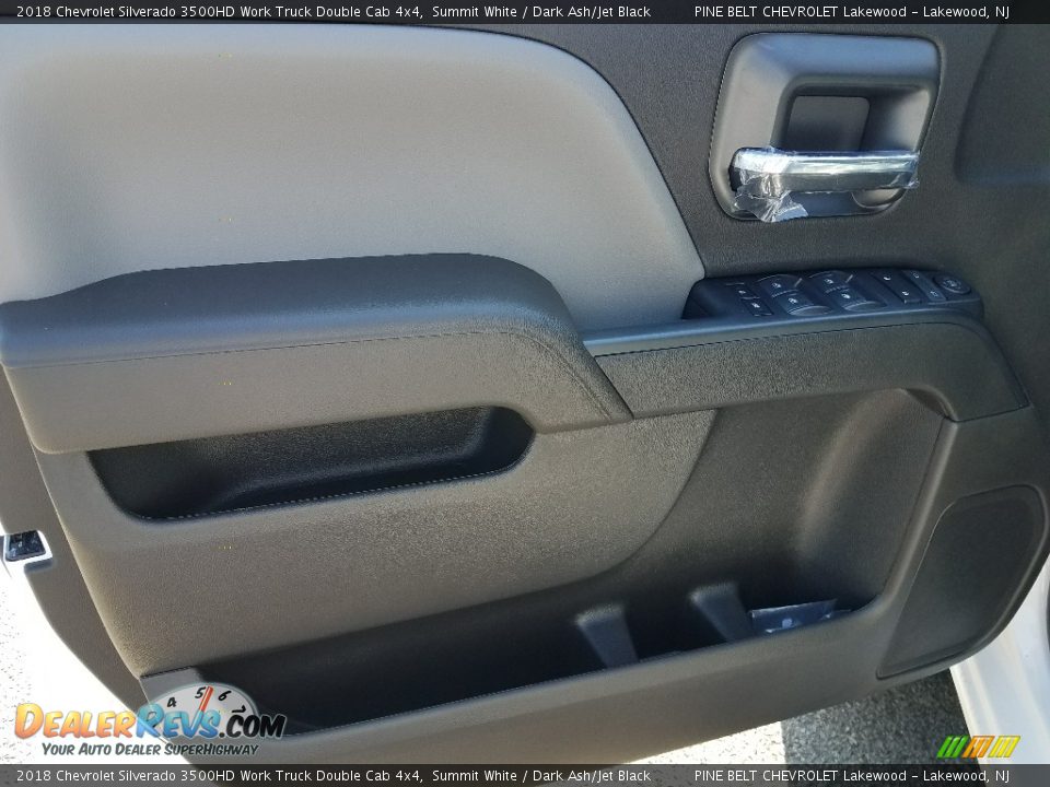 2018 Chevrolet Silverado 3500HD Work Truck Double Cab 4x4 Summit White / Dark Ash/Jet Black Photo #7