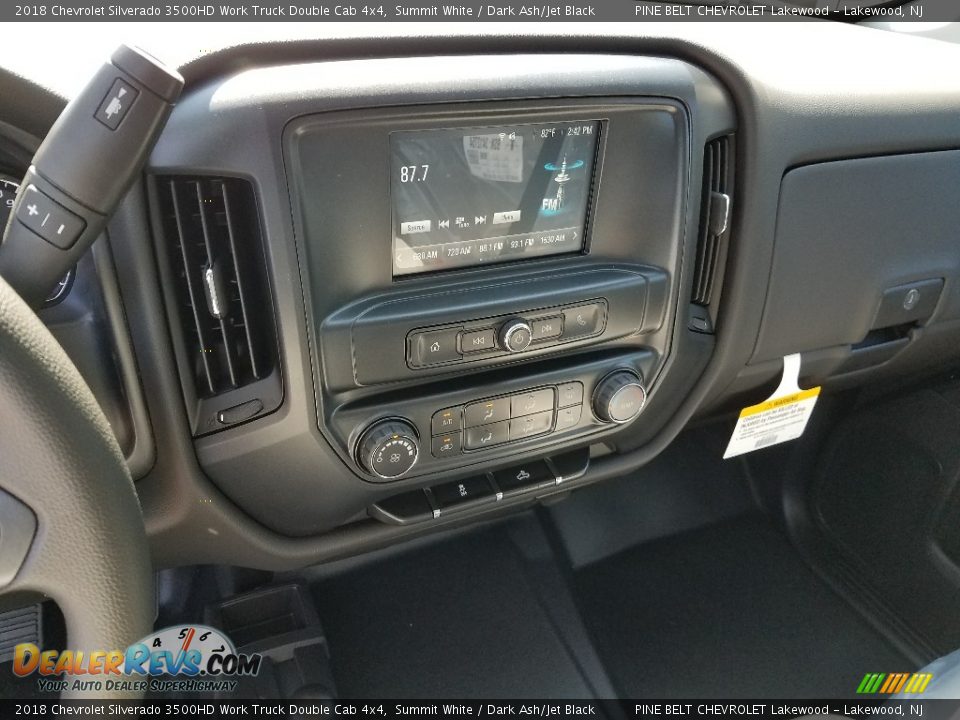 2018 Chevrolet Silverado 3500HD Work Truck Double Cab 4x4 Summit White / Dark Ash/Jet Black Photo #9