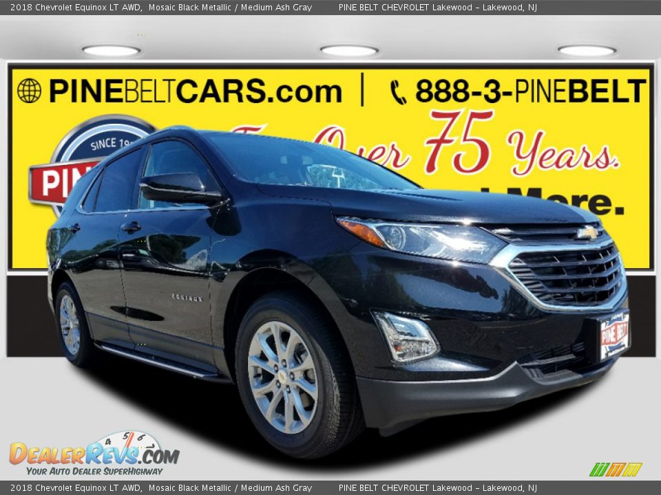 2018 Chevrolet Equinox LT AWD Mosaic Black Metallic / Medium Ash Gray Photo #1