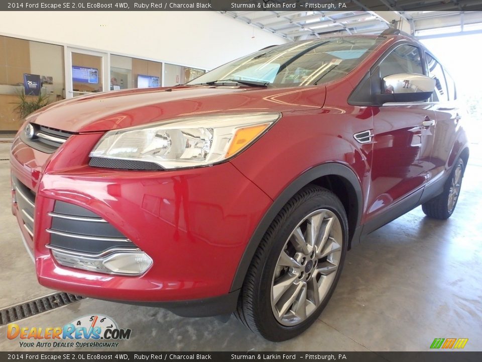2014 Ford Escape SE 2.0L EcoBoost 4WD Ruby Red / Charcoal Black Photo #5