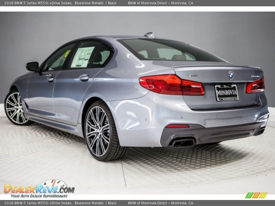 2018 BMW 5 Series M550i xDrive Sedan Bluestone Metallic / Black Photo #3