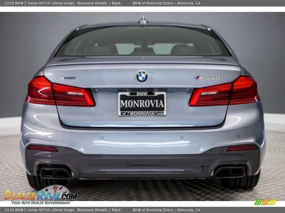 2018 BMW 5 Series M550i xDrive Sedan Bluestone Metallic / Black Photo #4