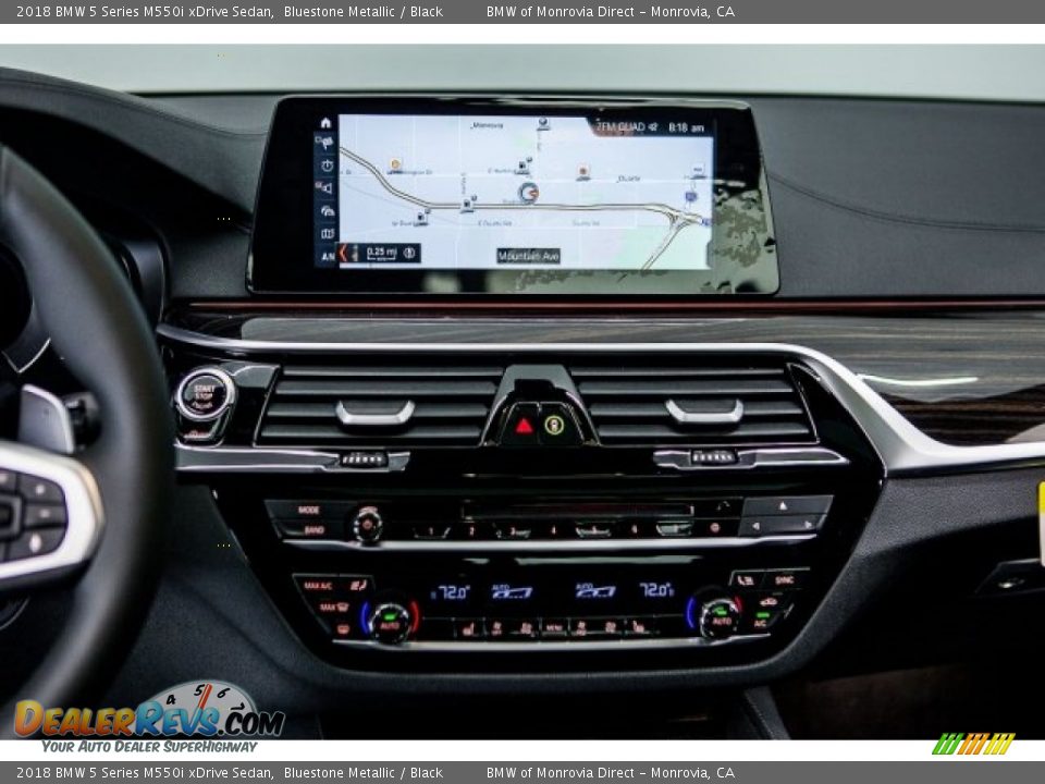 2018 BMW 5 Series M550i xDrive Sedan Bluestone Metallic / Black Photo #6