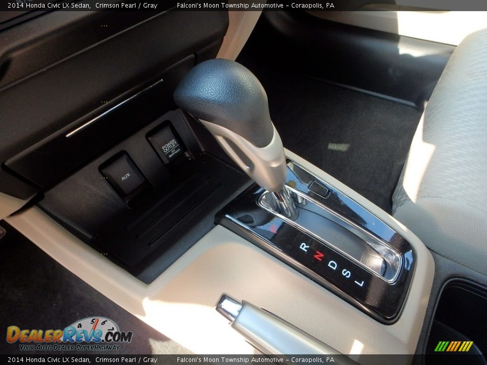 2014 Honda Civic LX Sedan Crimson Pearl / Gray Photo #21